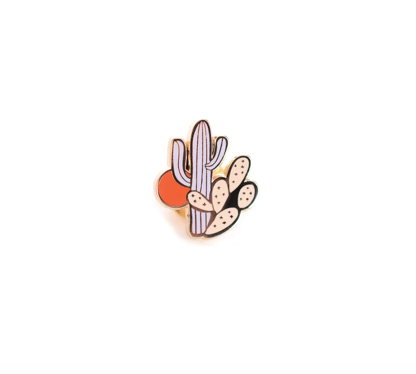 little cactus enamel pin