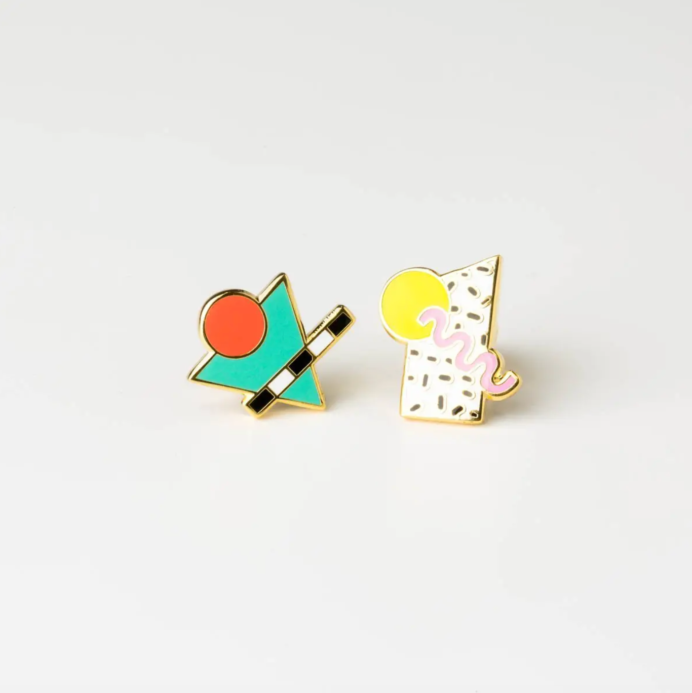 80s memphis style earrings
