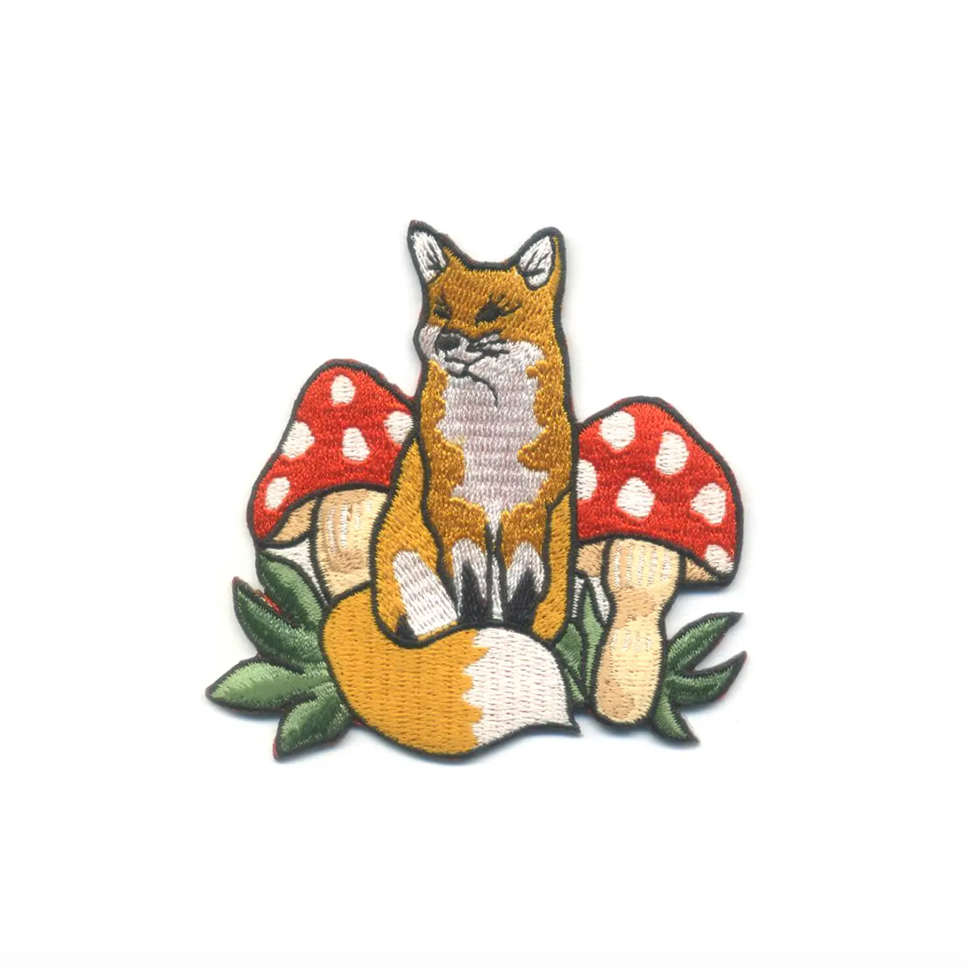 fox in the mushrooms patch