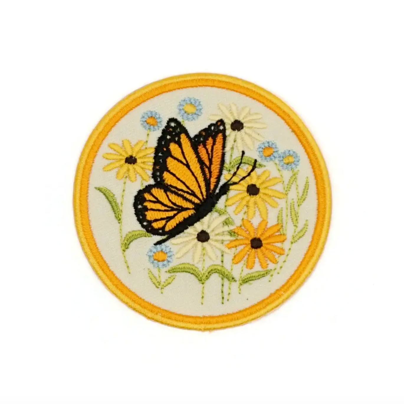 butterfly embroidered patch