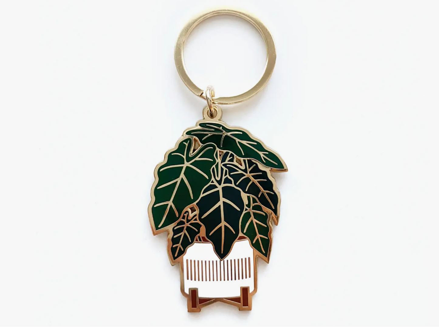 alocasia frydek keychain