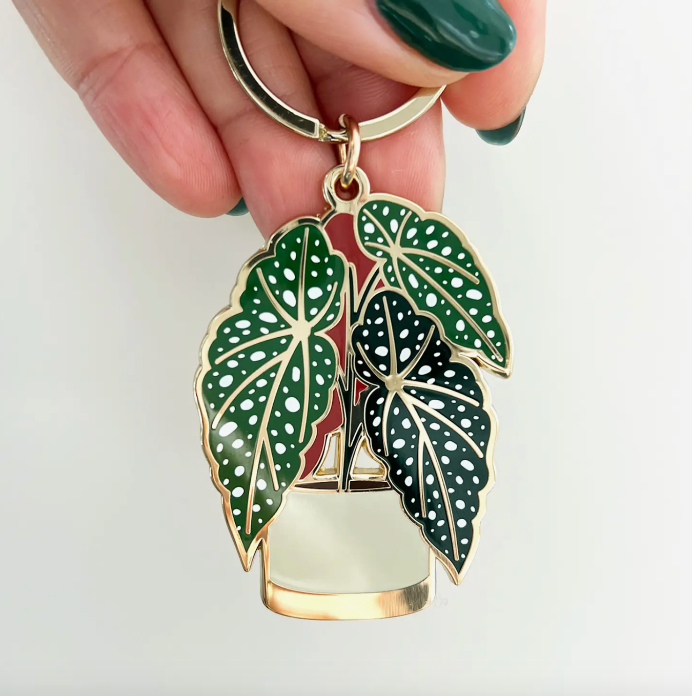 begonia keychain