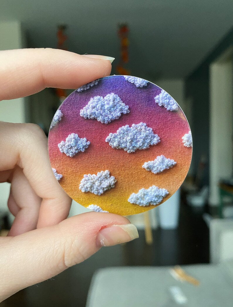 cloudy sunset sticker
