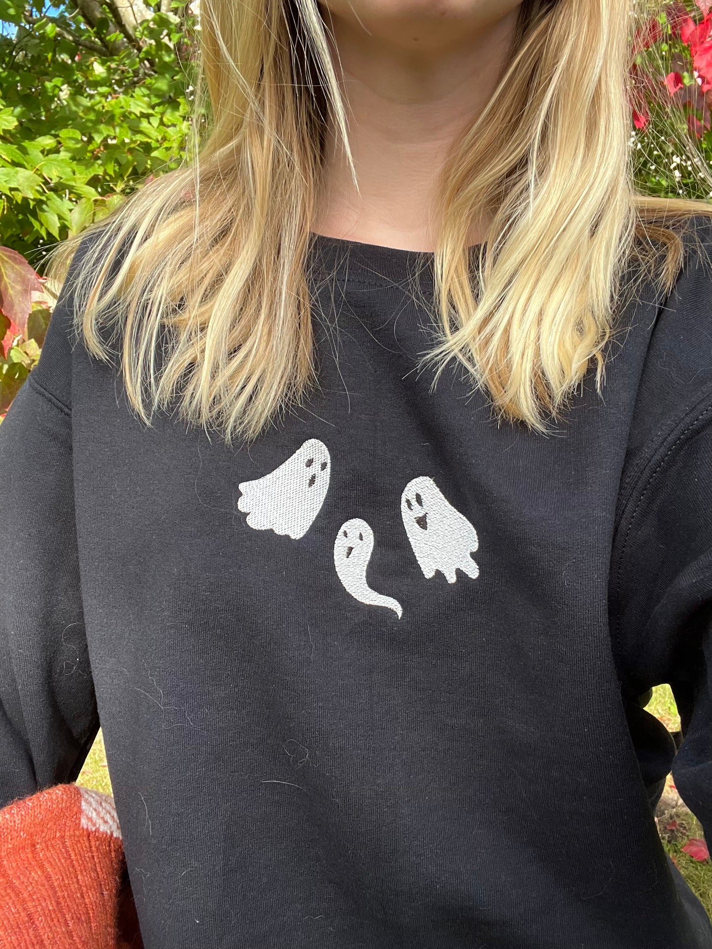 spooky trio embroidered crewneck