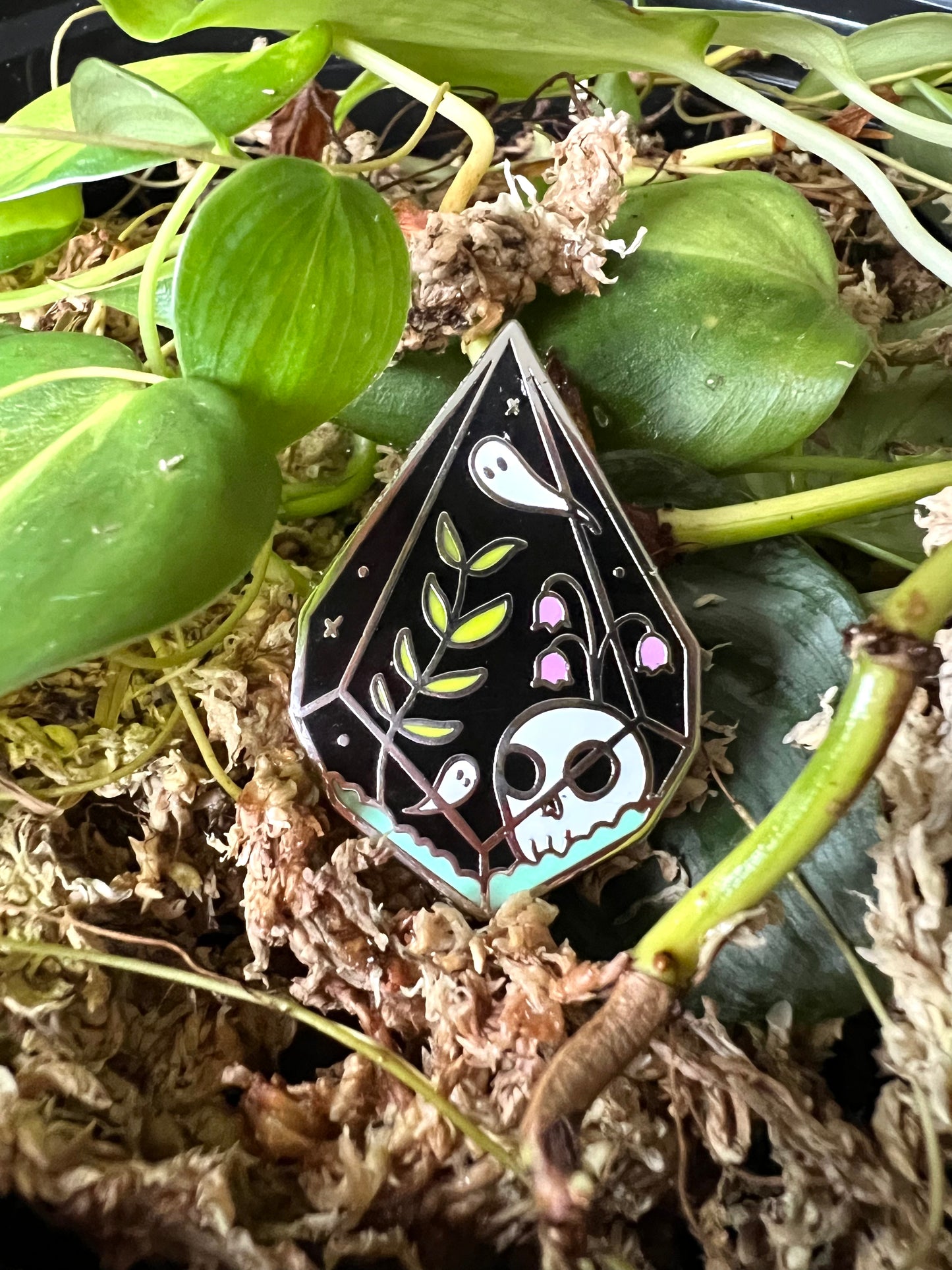 terrorium enamel pin