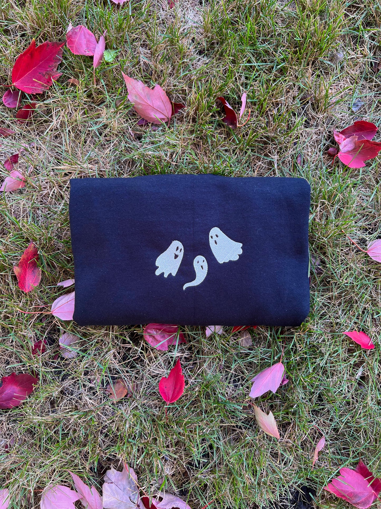 spooky trio embroidered crewneck
