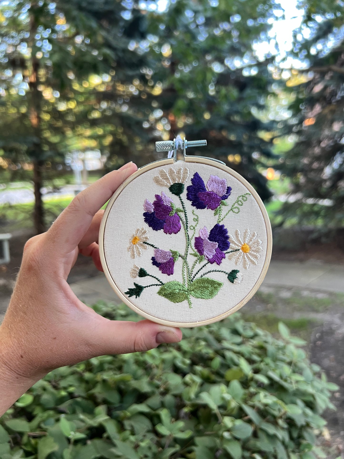 birth month embroidery wall hanging