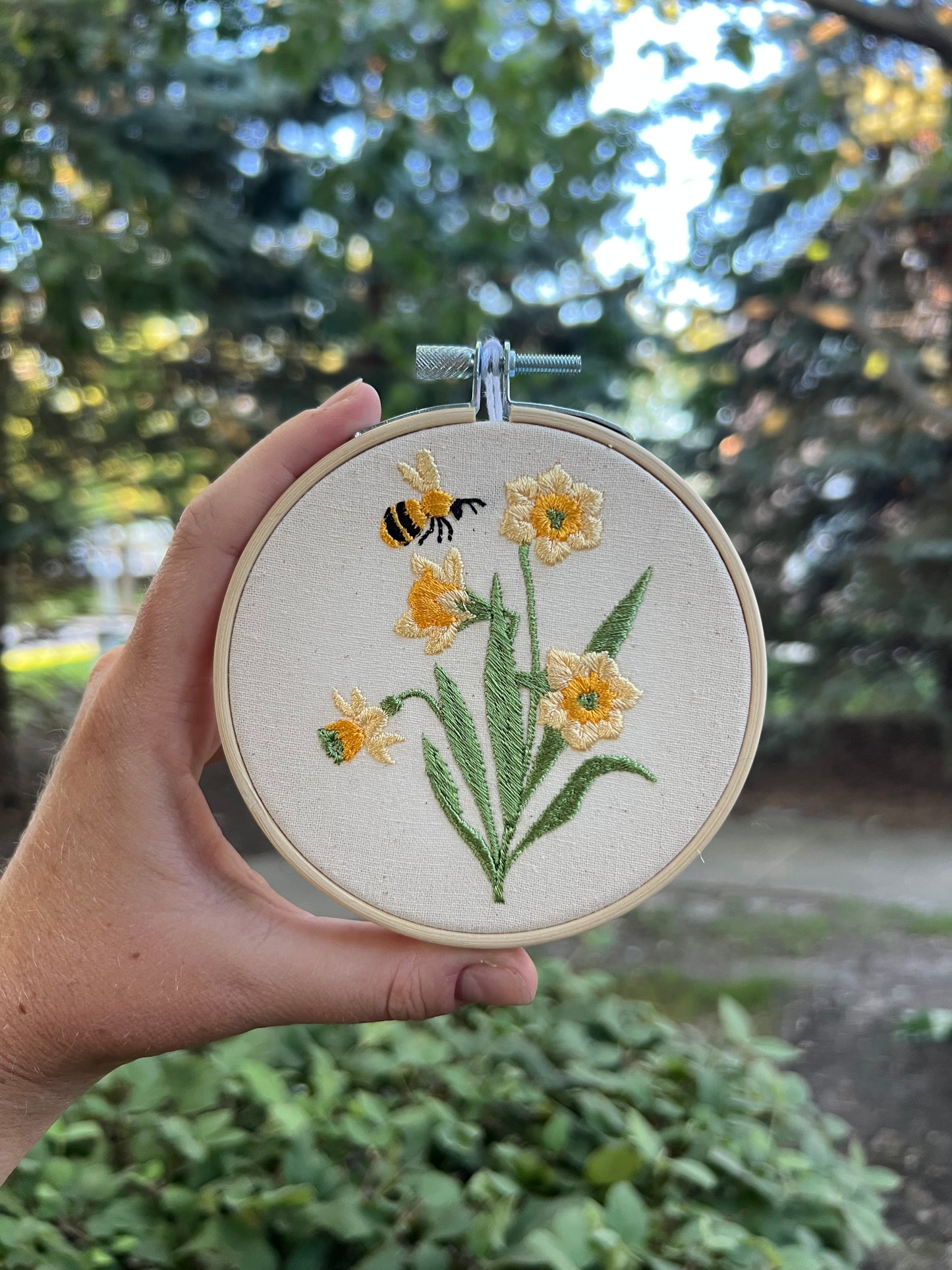 birth month embroidery wall hanging