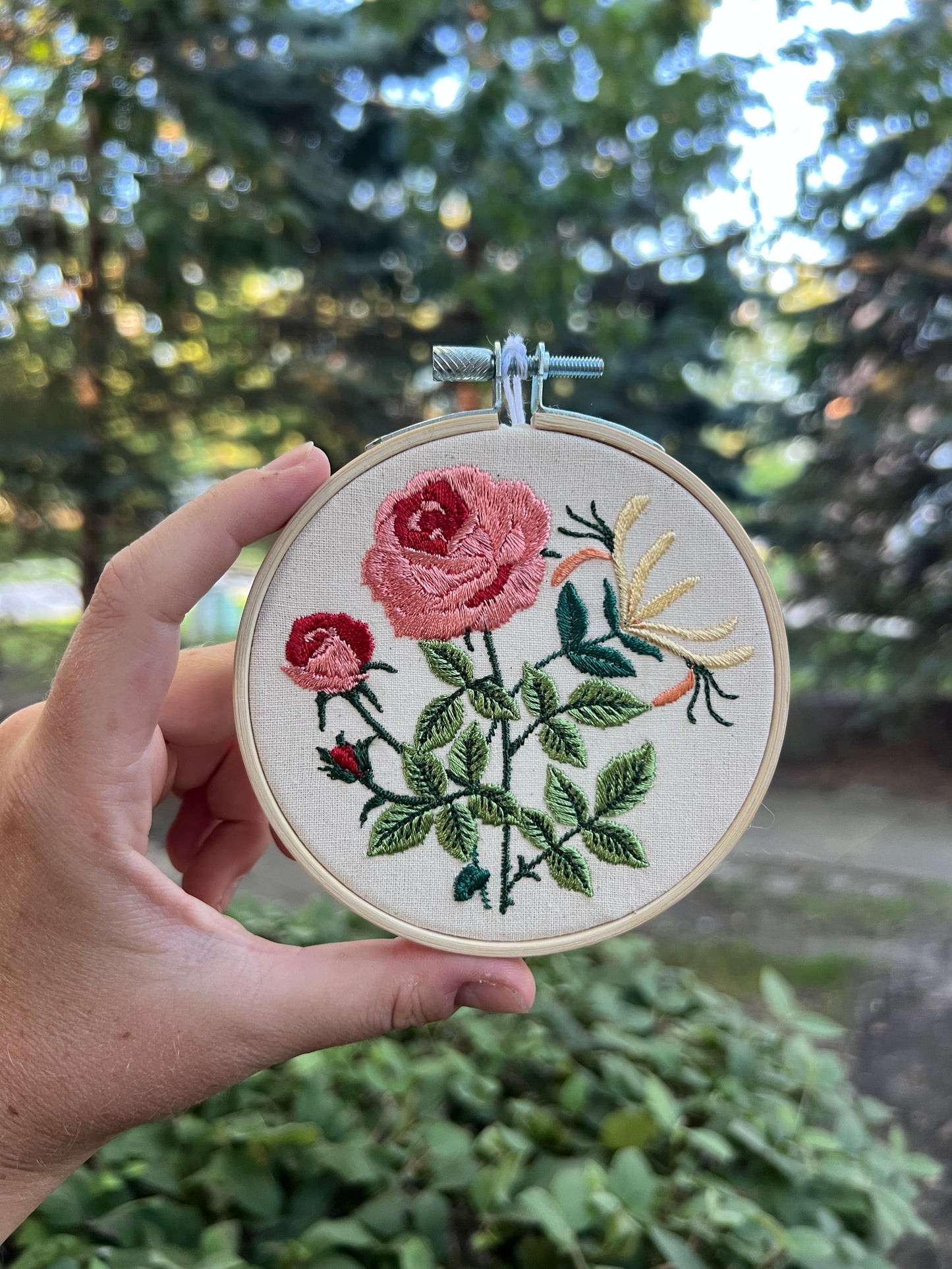 birth month embroidery wall hanging