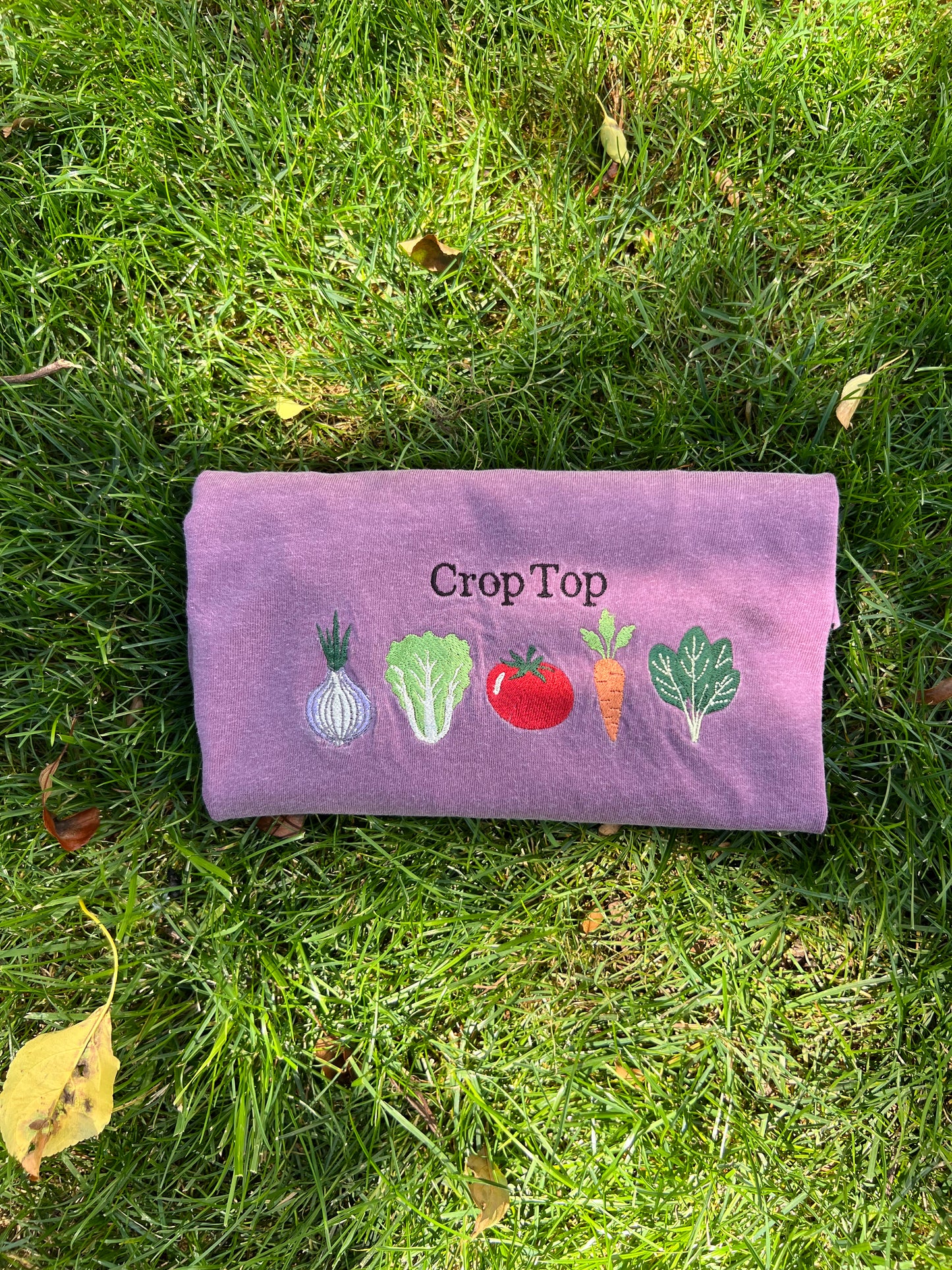"crop top" vegetable gardening tee