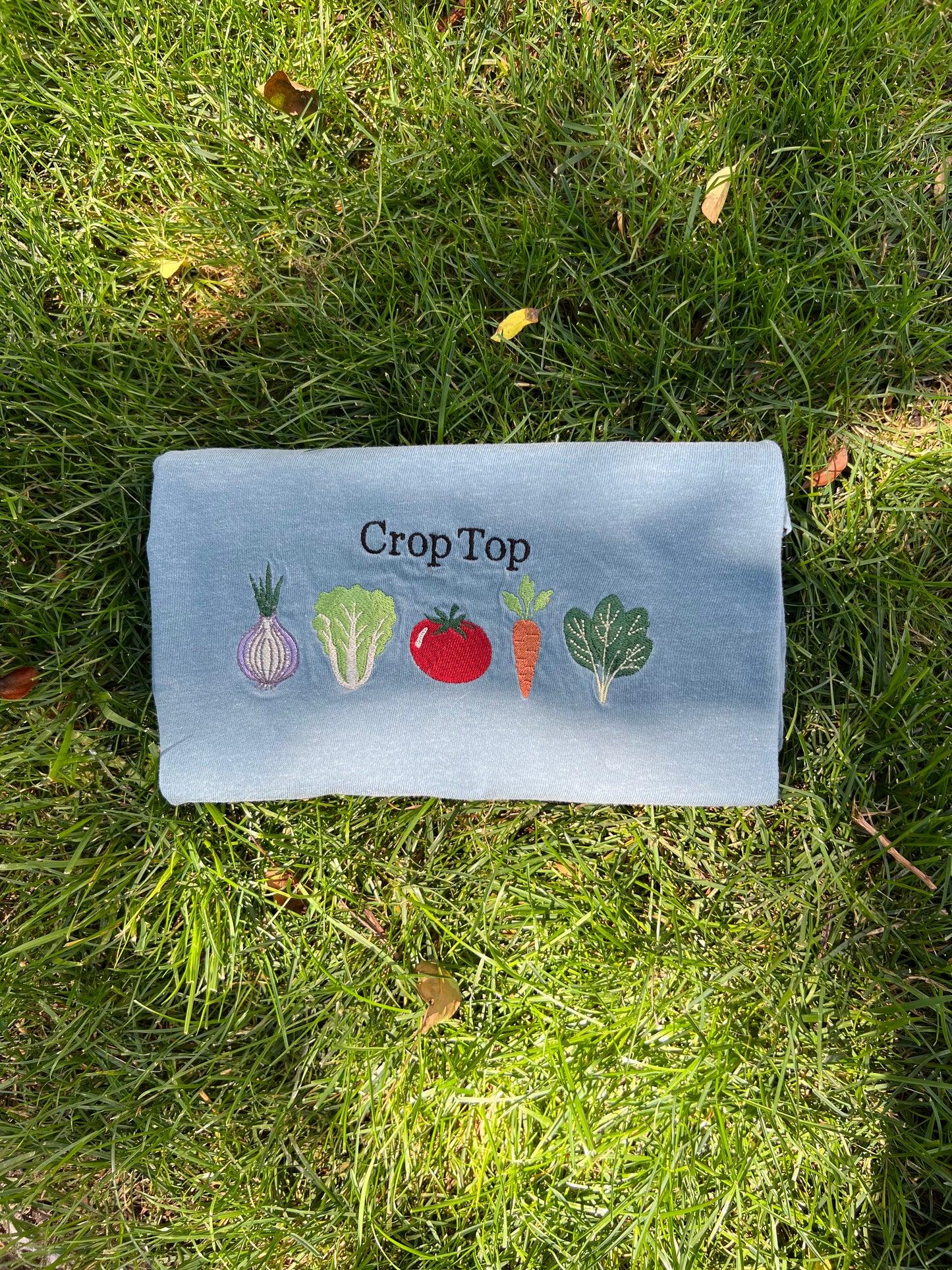 "crop top" vegetable gardening tee