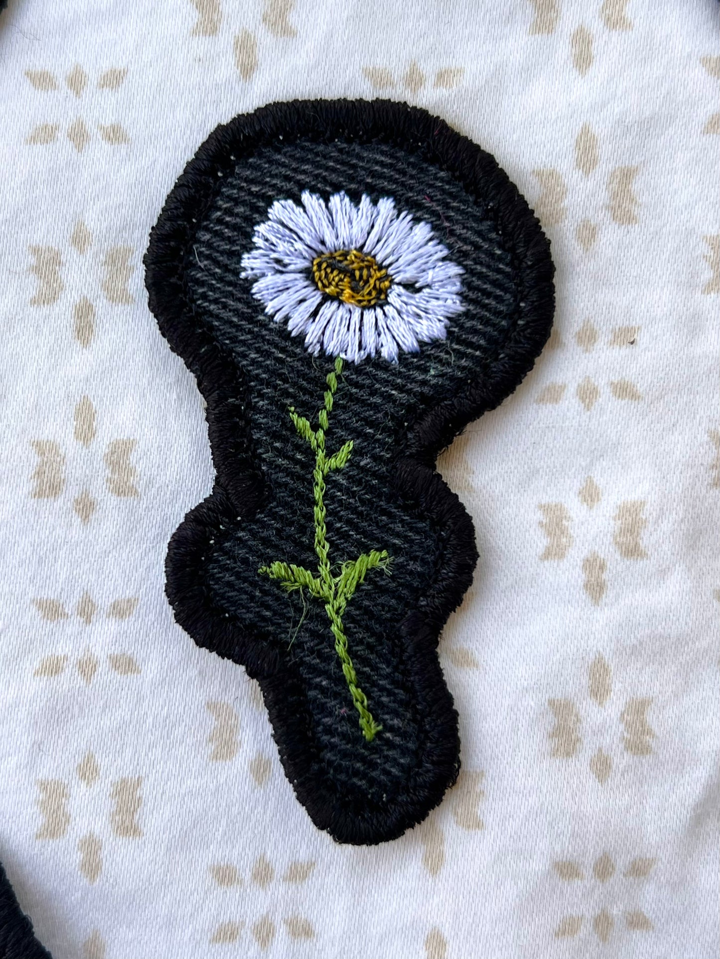 daisy upcycled jean patch