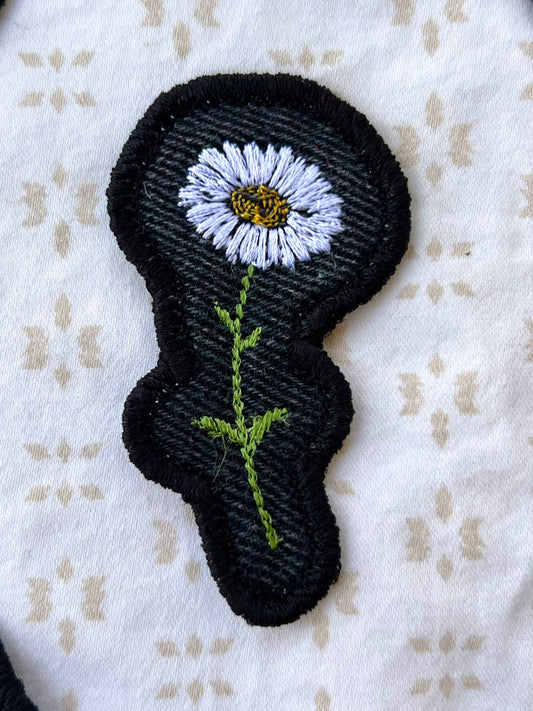 daisy upcycled jean patch