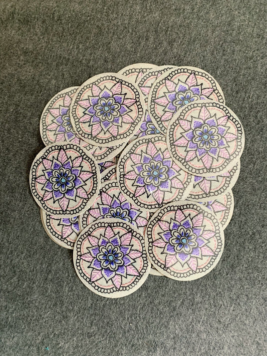 mandala embroidery sticker
