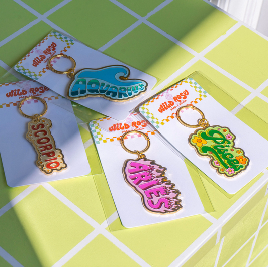 zodiac keychains