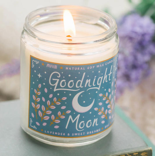goodnight moon lavender soy candle