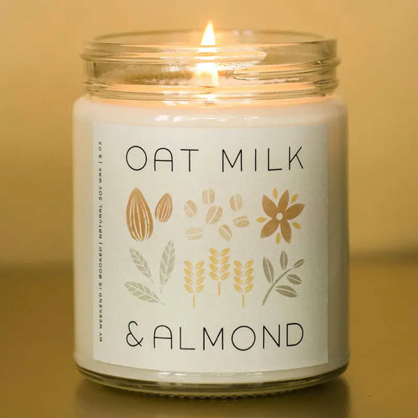 oat milk & almond soy candle
