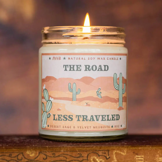 road less traveled soy candle