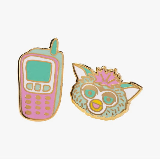 furby 90s cell phone earrings
