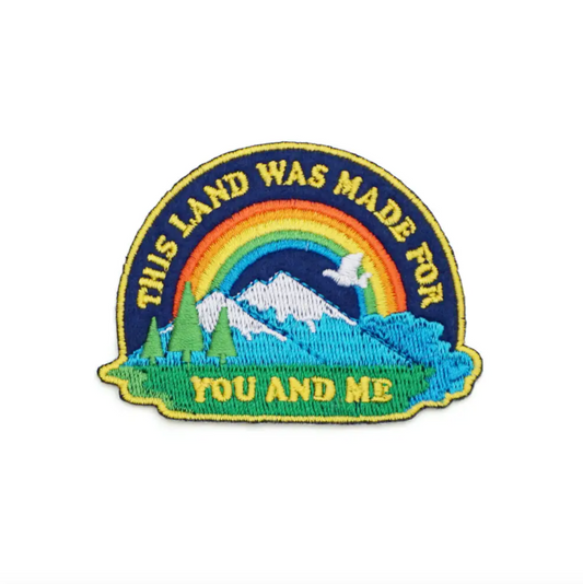 this land is your land embroidered patch