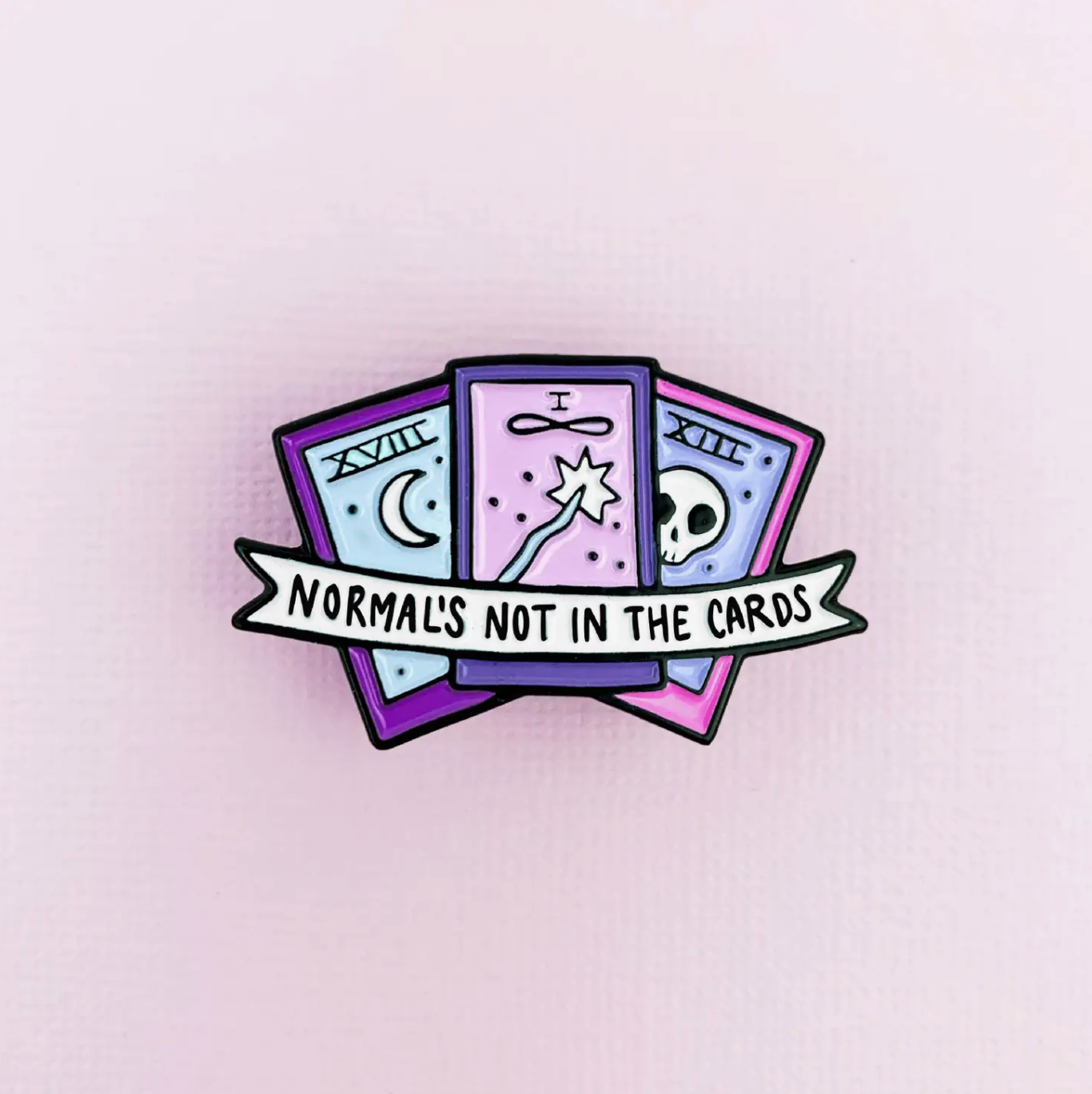 normal's not in the cards enamel pin – shopaeranova