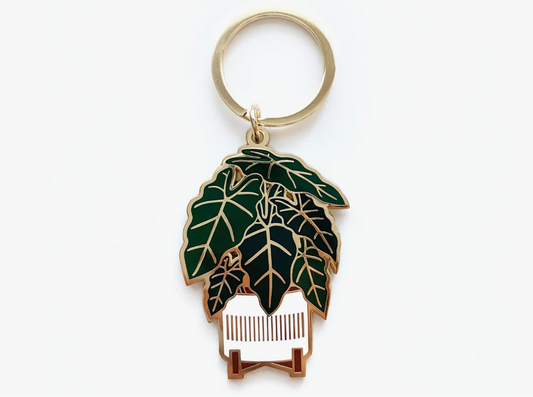 alocasia frydek keychain