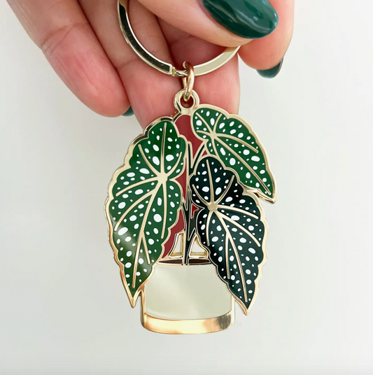 begonia keychain