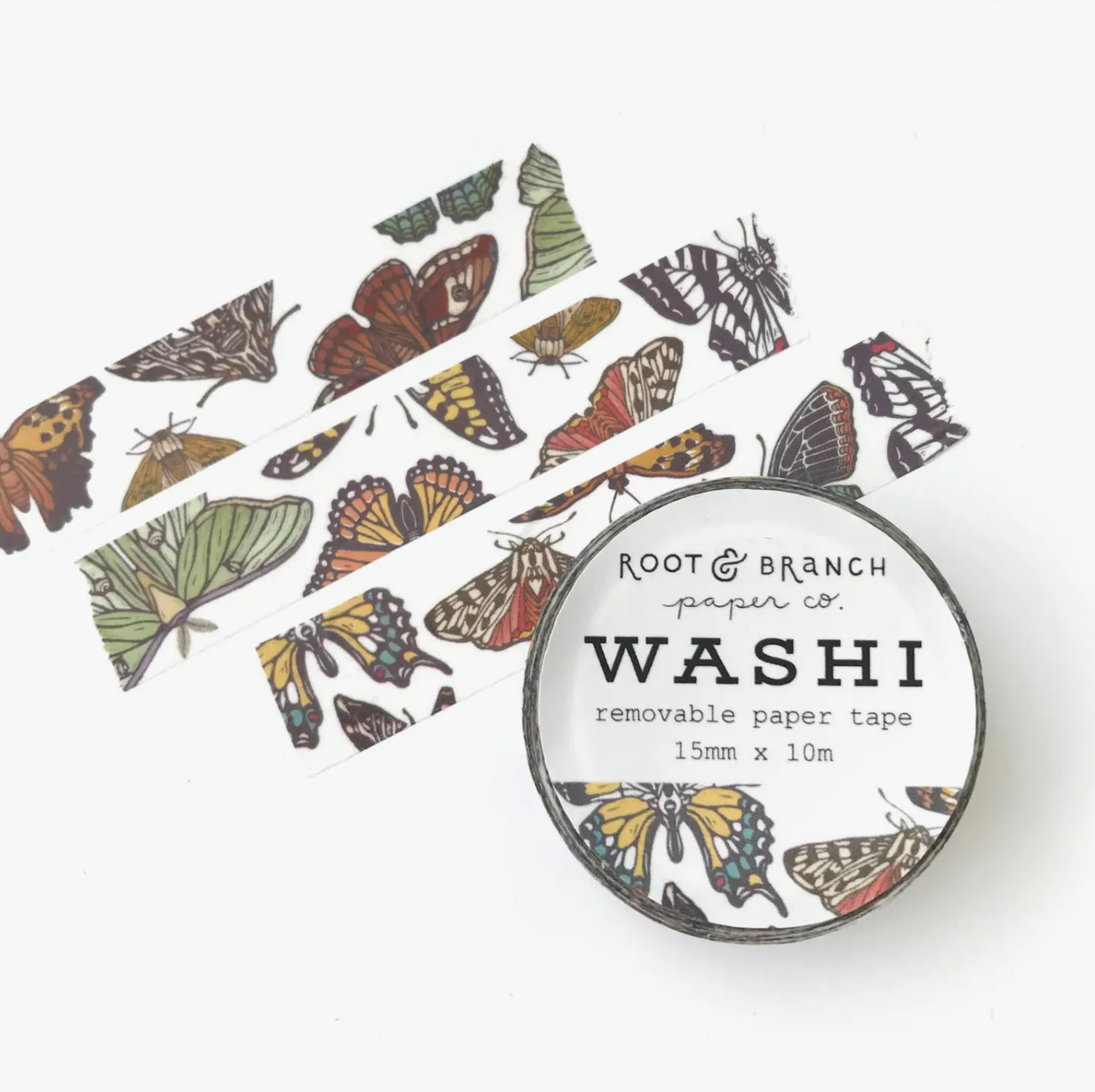 butterfly and moth washi tape