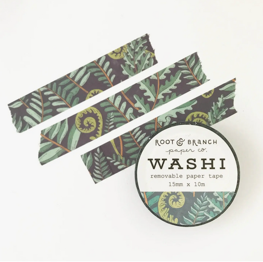 forest fern washi tape
