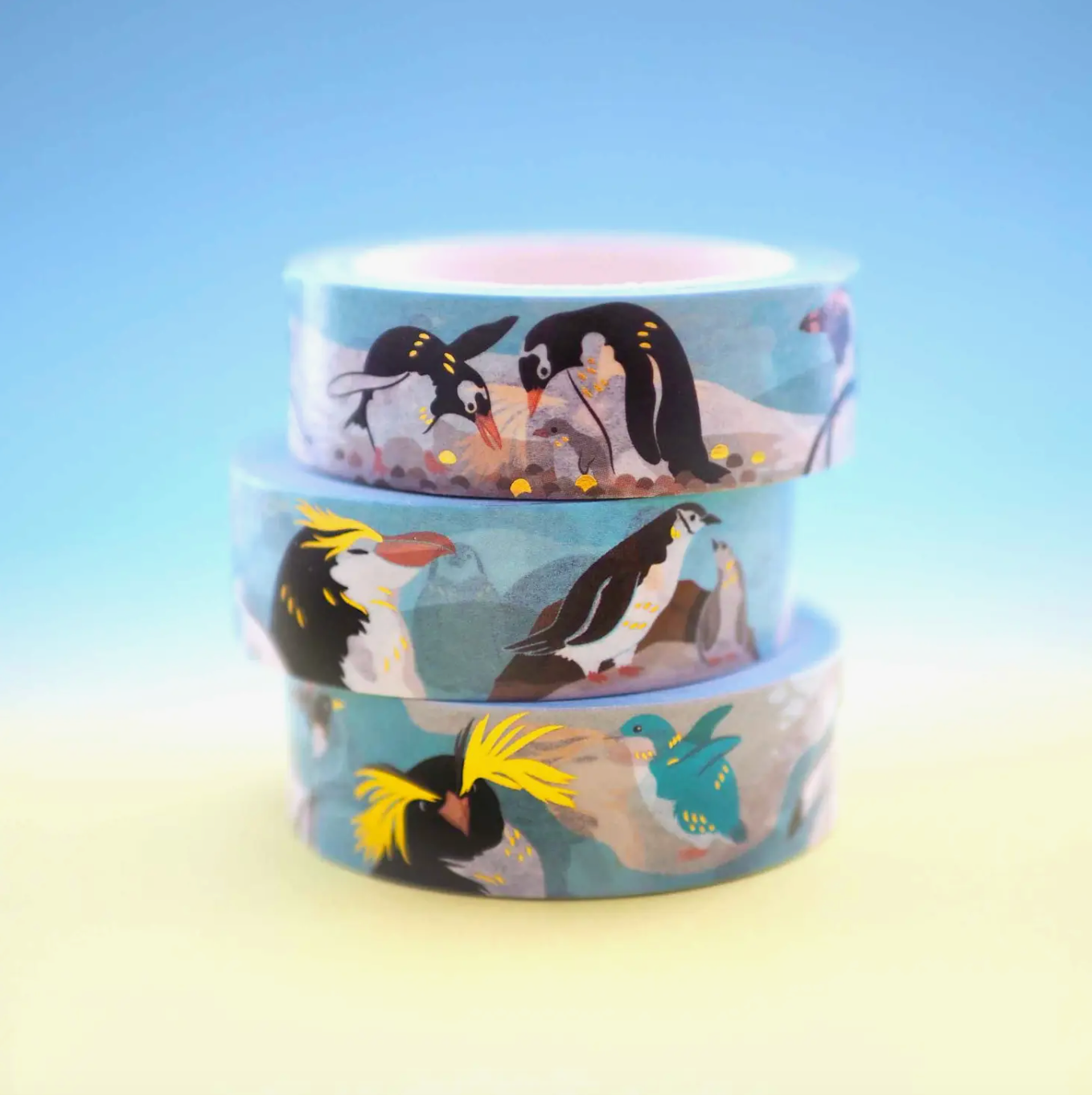 penguin washi tape