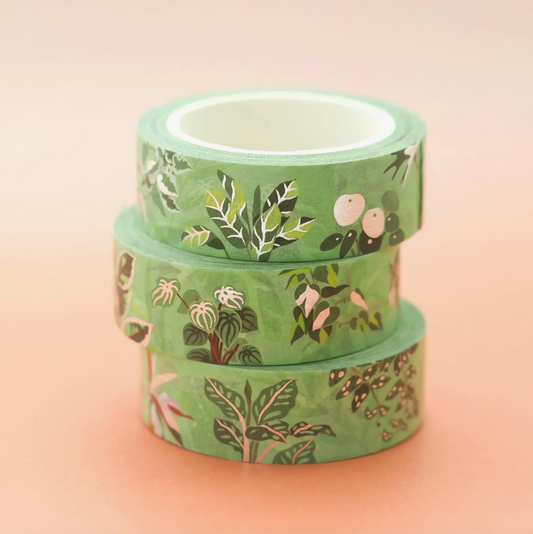 tropical plants washi tape