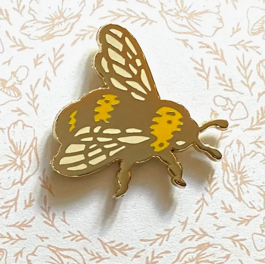 bumble bee enamel pin