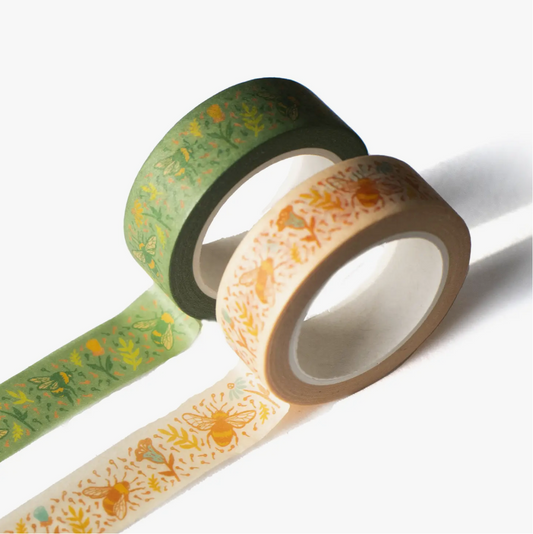bees and flowers washi tape