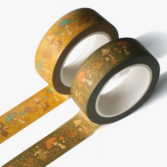mushrooms and moths washi tape