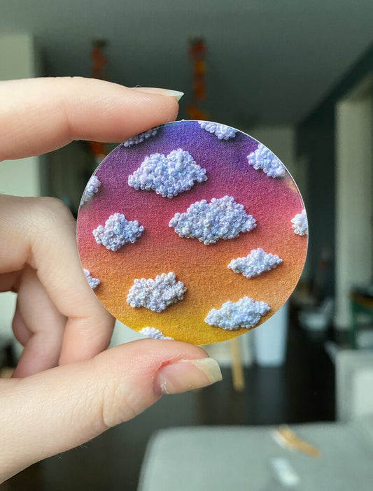 cloudy sunset sticker