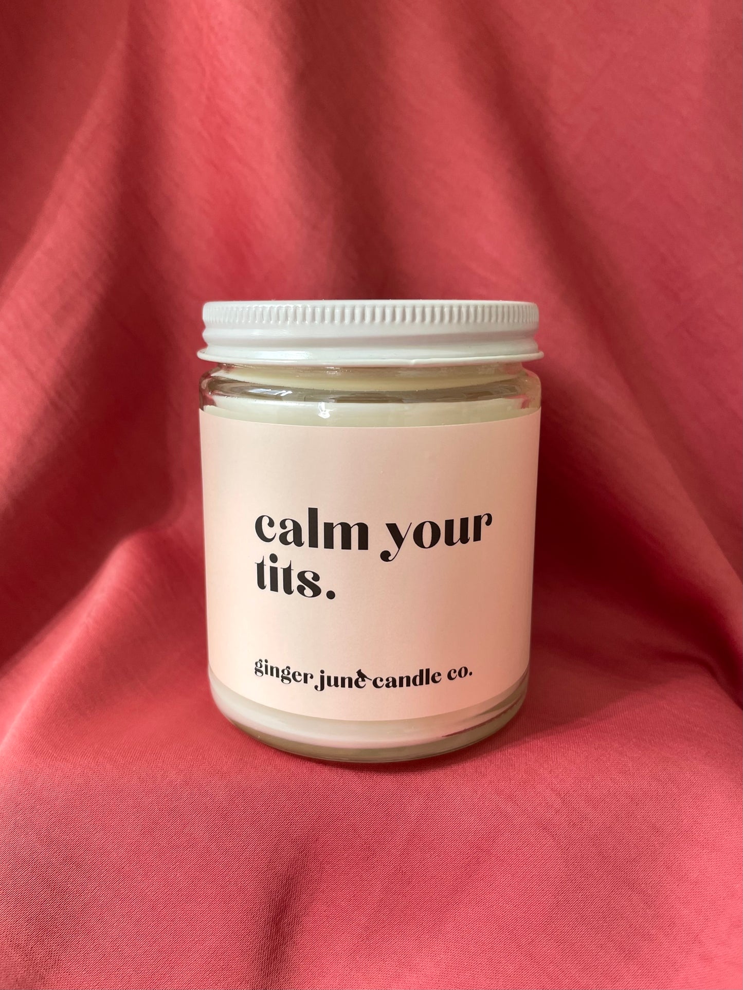 calm your tits soy candle