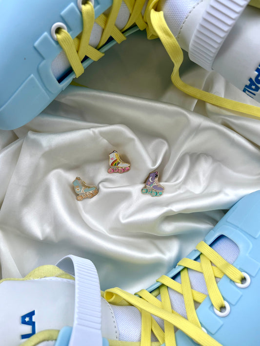 roller skate enamel pins