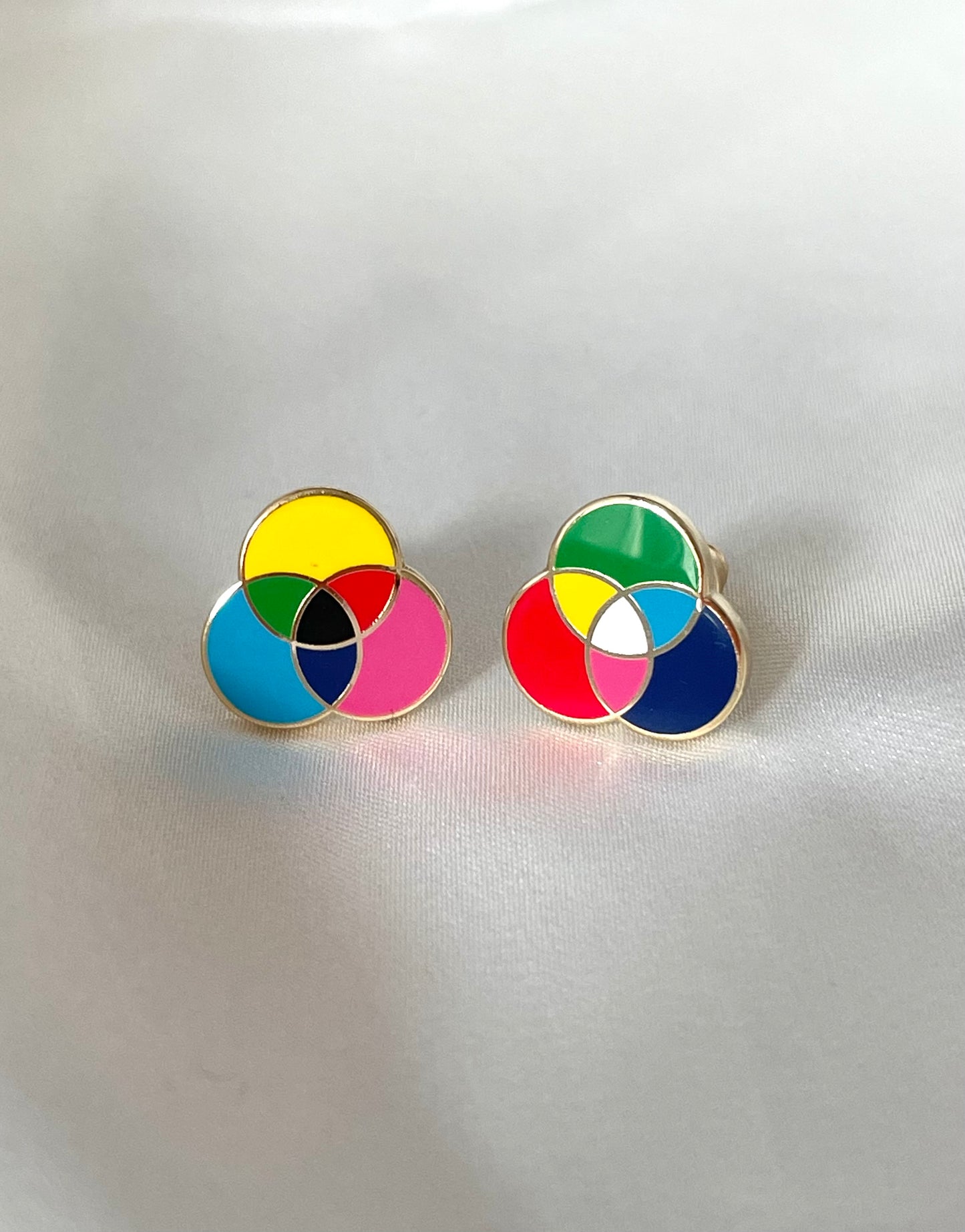 RGB and CMYK earrings