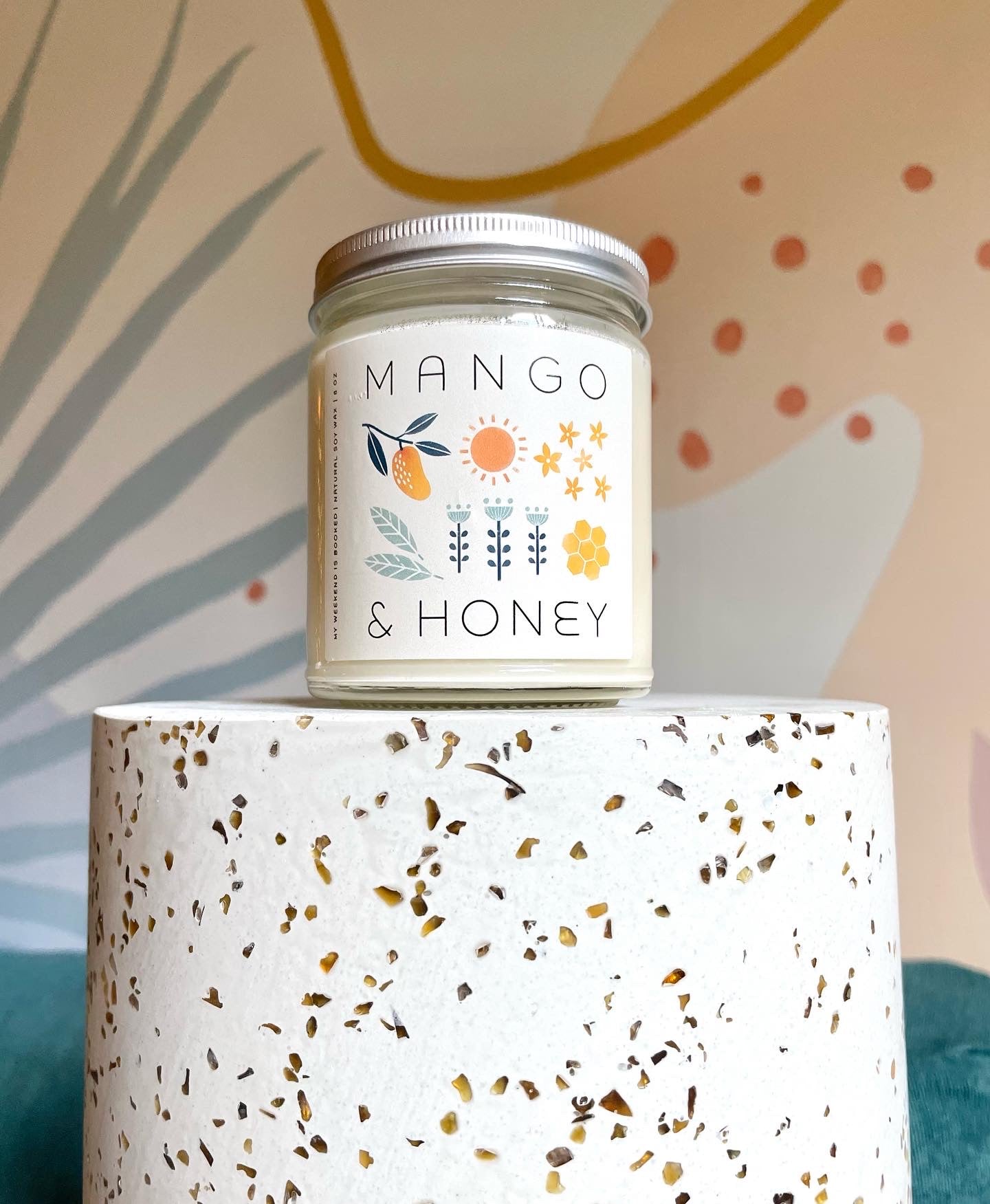 mango & honey soy candle